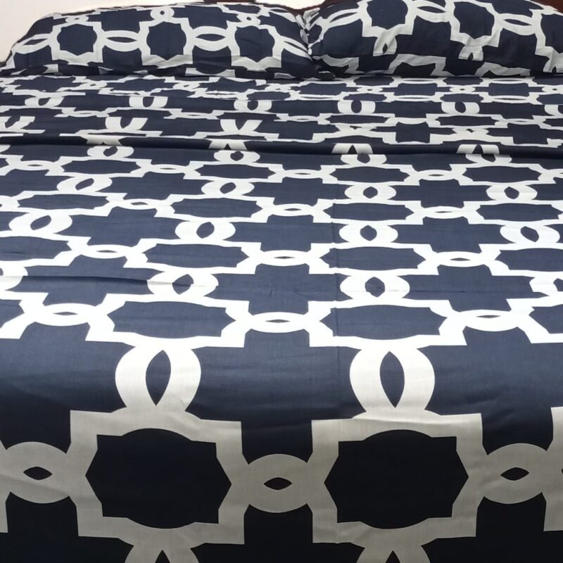 Black pattern design bedsheet