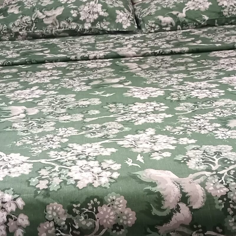 Flower Pattern Fitted Bed Sheet Set