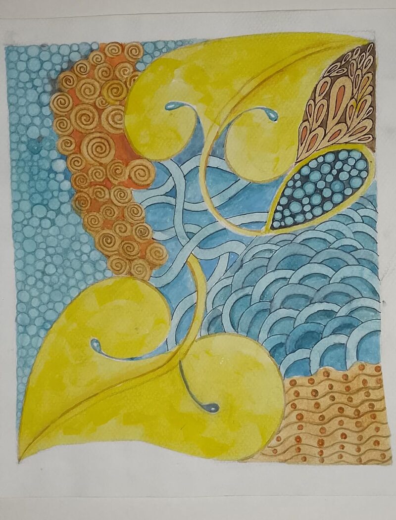 Yellow Leaf Painting